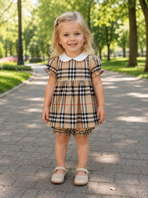 BURBERRY DRESS AND BLOOMERS FOR GIRL