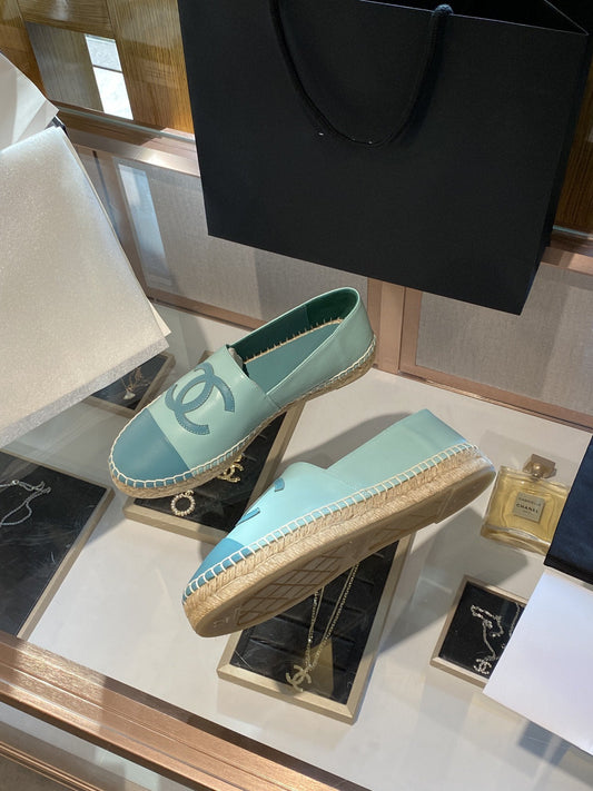 ESPADRILLES SKY BLUE LAMBSKIN - 35