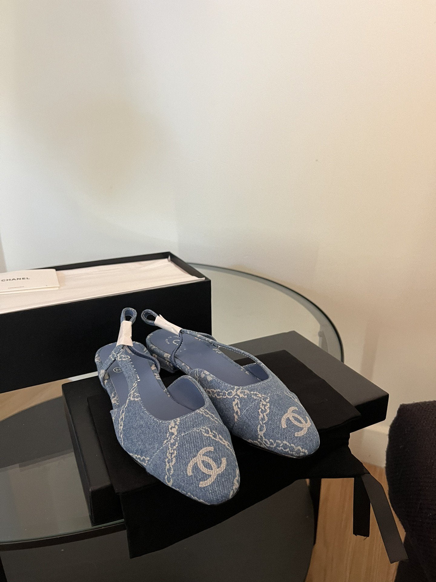 slingbacks light blue denim - 35