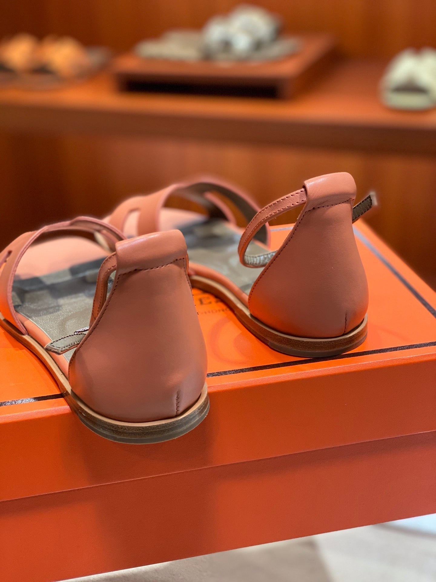 SANTORINI SANDAL FIRE CALFSKIN - 34