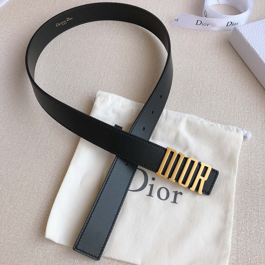 DIOR 25S BELT 30 MM IN BLACK CALFSKIN 613179 - 30