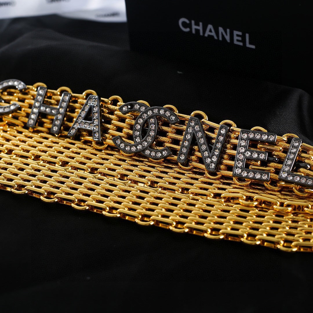 CHANEL 25S GOLD CHAIN BELT 612632 - 30
