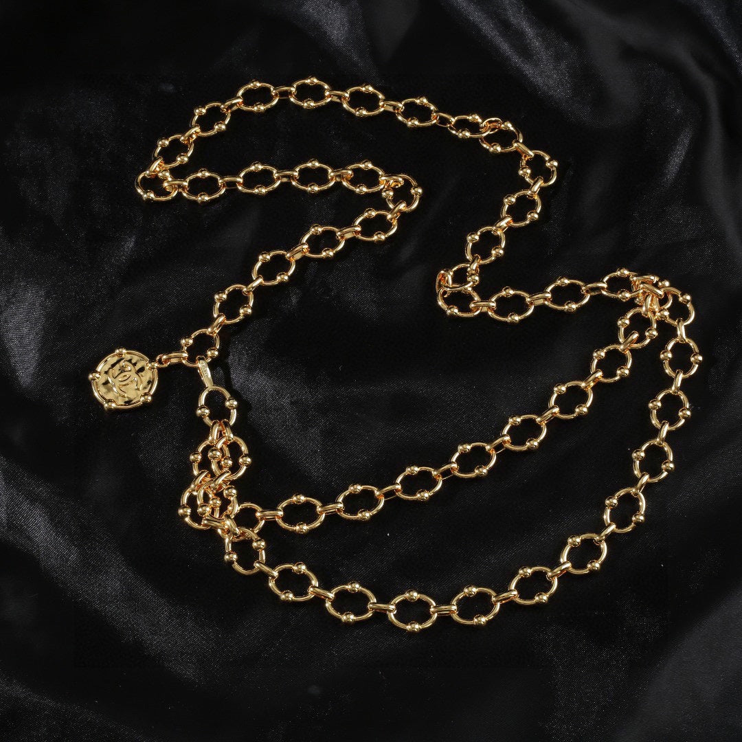 CHANEL 25S CHAIN BELT IN GOLD METAL 615891 - 30
