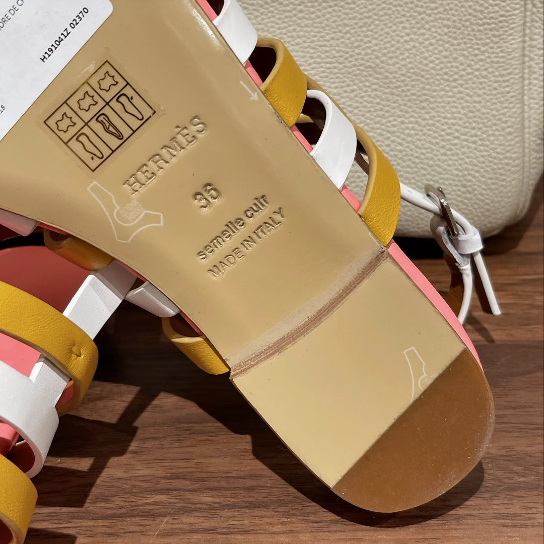 EPHESE SANDAL MULTI-COLOR CALFSKIN - 35