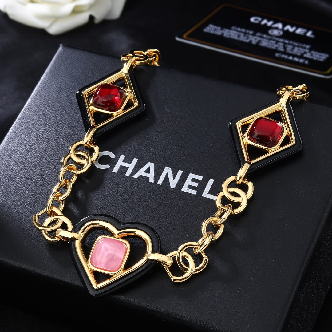 CHANEL 25S CHAIN BELT IN GOLD METALLIC STONE-EMBELLISHED 612713 - 30