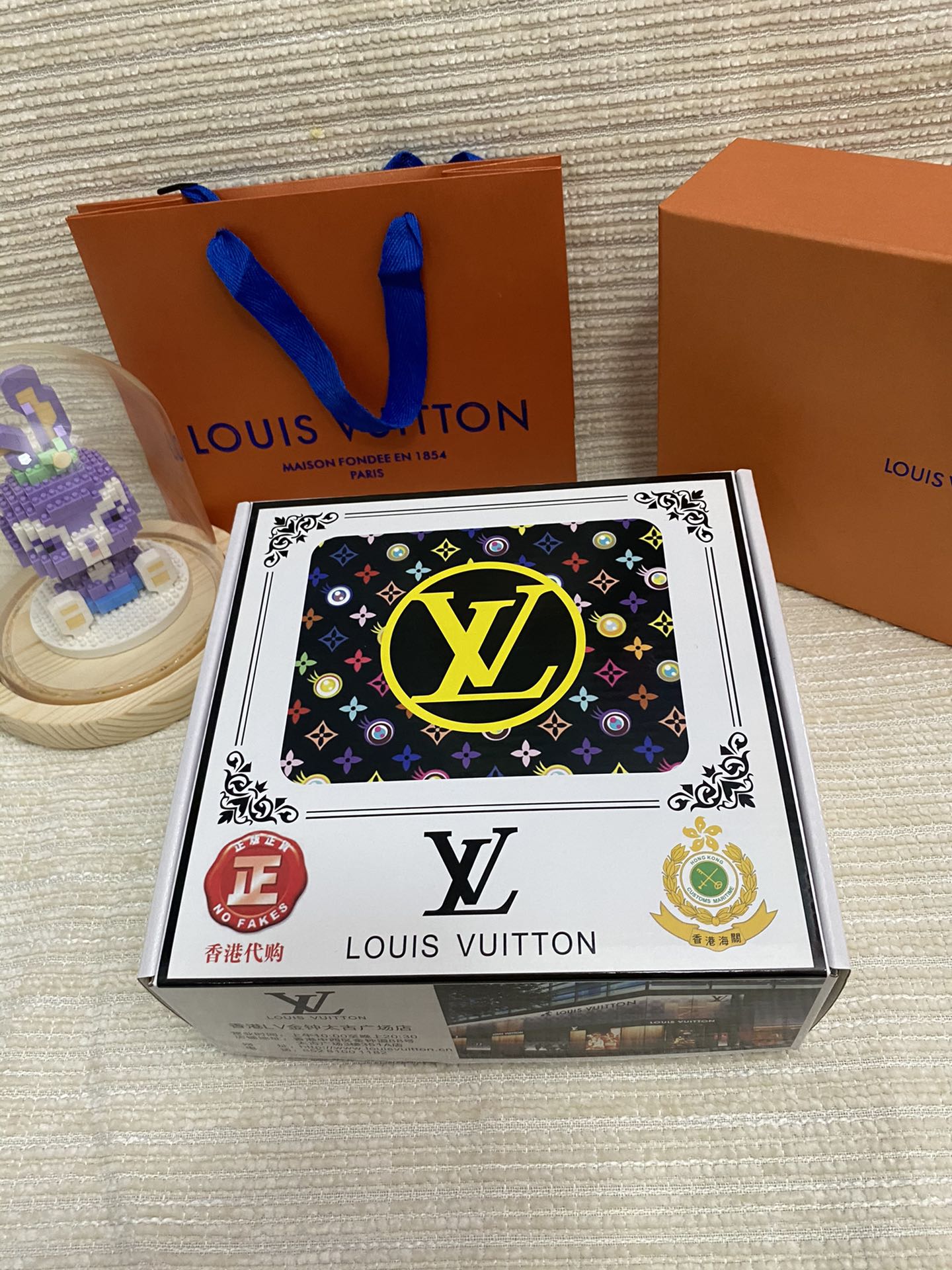 LV 25S BELT 38 MM IN BLACK CALFSKIN PRINT PATTERNS 593287 - 26-28