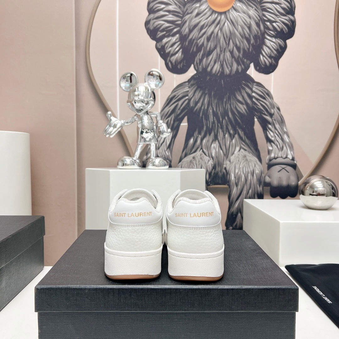 SL/61 SNEAKERS IN WHITE CALFSKIN - 35