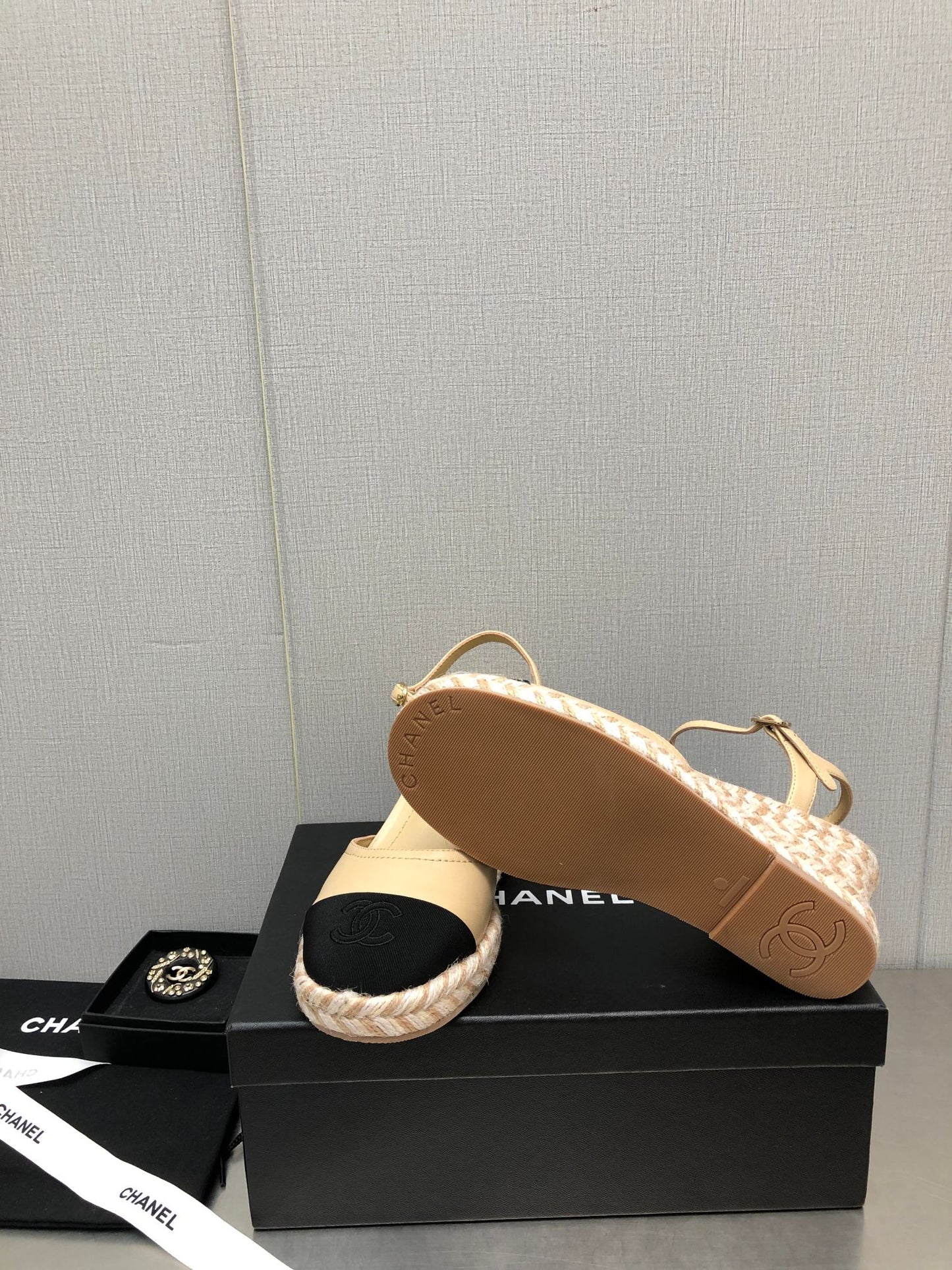 MARY JANE WEDGE BEIGE CREAM LAMBSKIN - 35