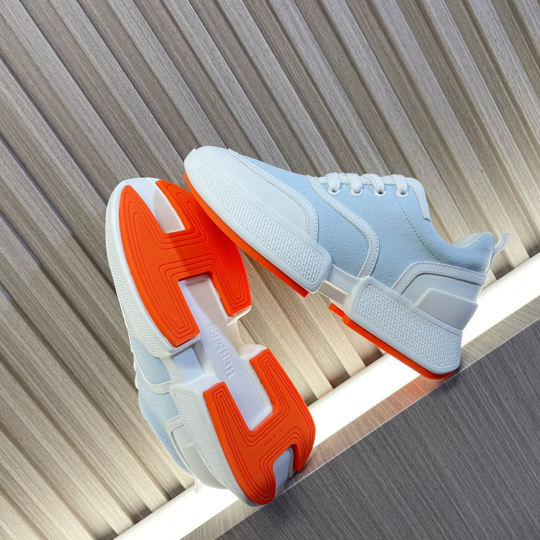 GIGA SNEAKER BLUE PASTEL MIX WHITE CALFSKIN - 35