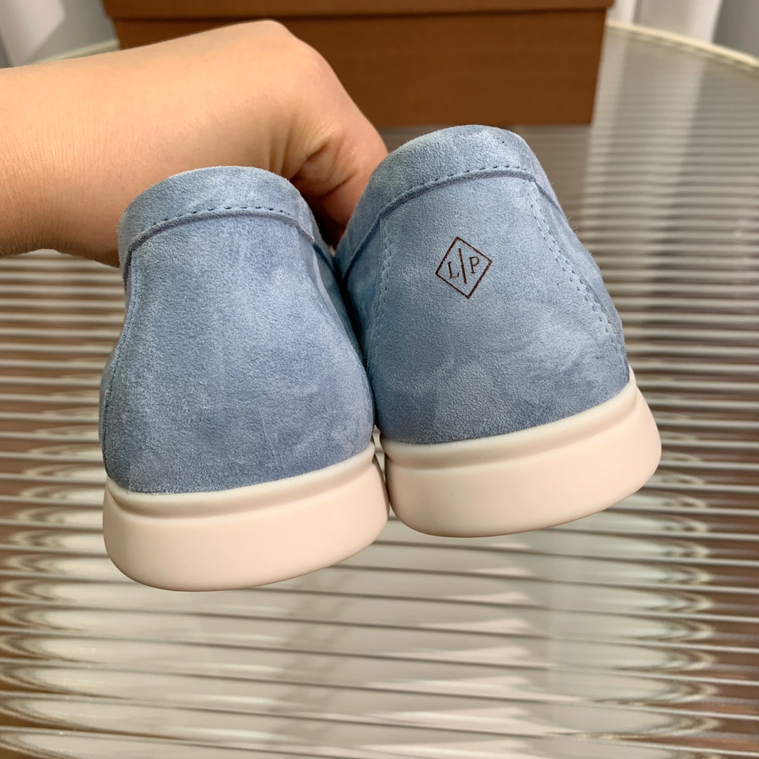 LP SUMMER WALK TASSELS LOAFERS CERULEAN SUEDE - 35