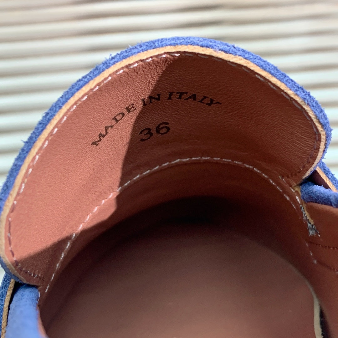 LP RETRO SUMMER WALK LOAFERS COBALT SUEDE - 35