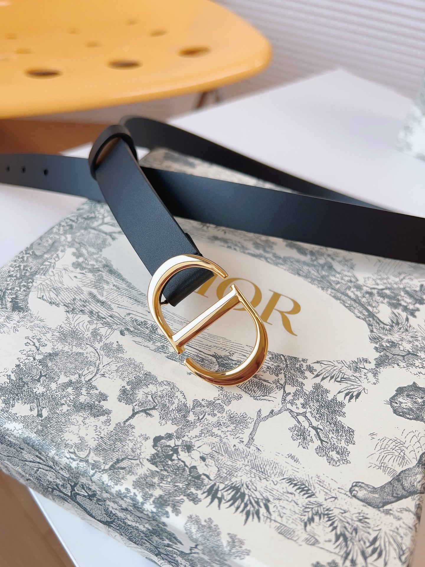 DIOR 25S BELT 20 MM IN BLACK CALFSKIN 613183 - 30