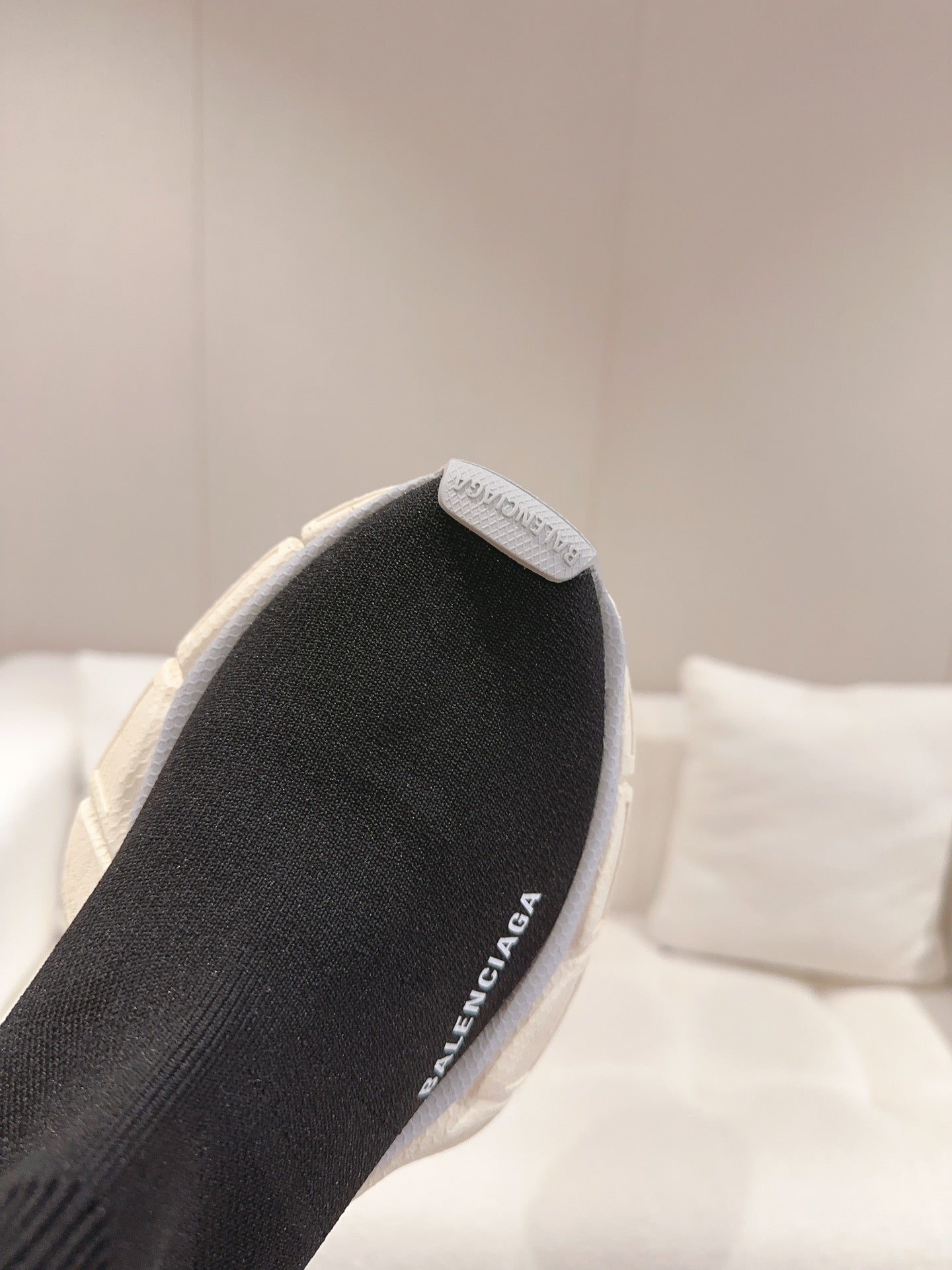 BALENCIAGA 25S SPEED TRAINER SNEAKERS 55 MM IN BLACK KNIT STYLE 4 - 35