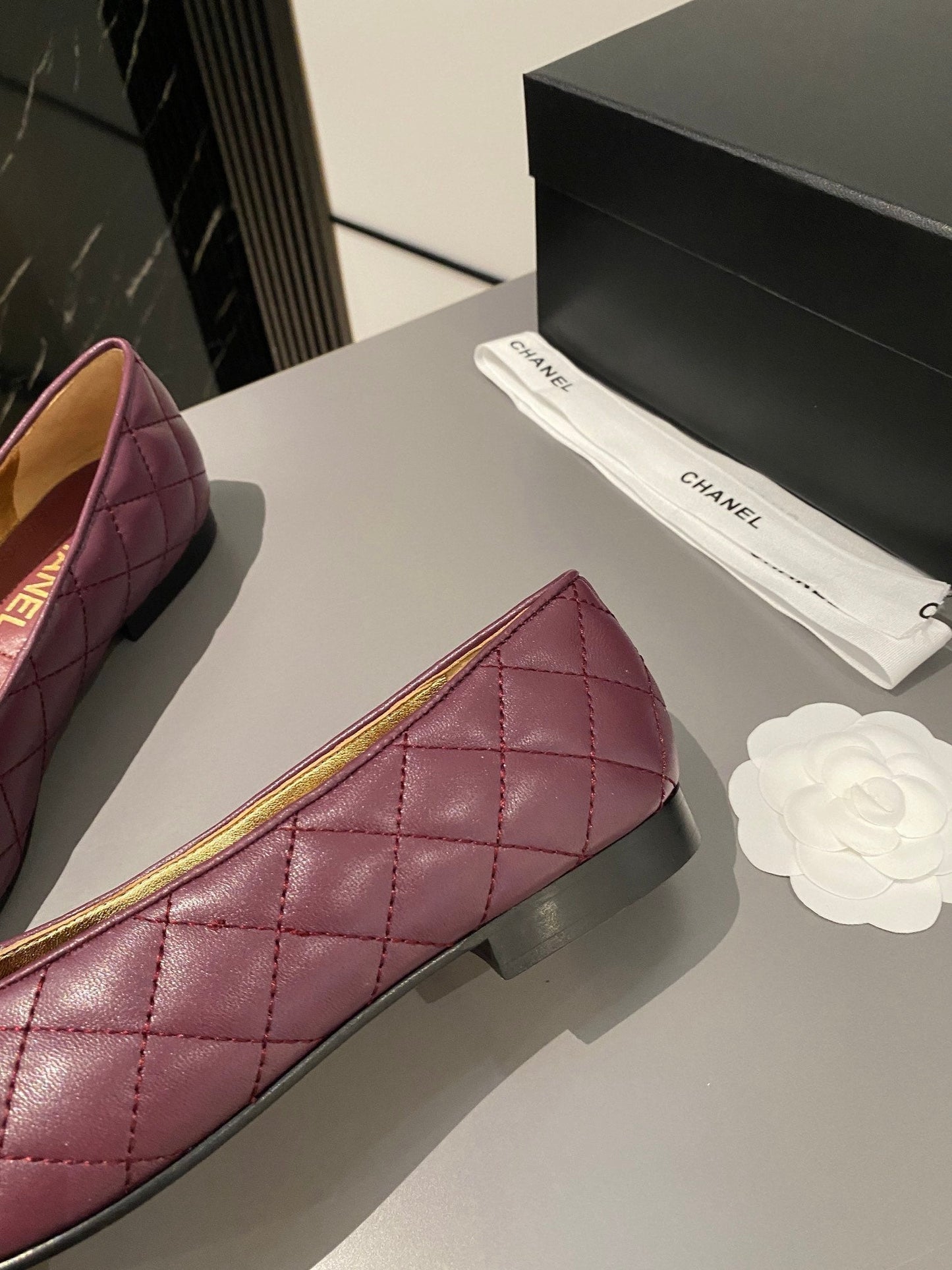 BALLET FLAT MULBERRY PURPLE LAMBSKIN - 35