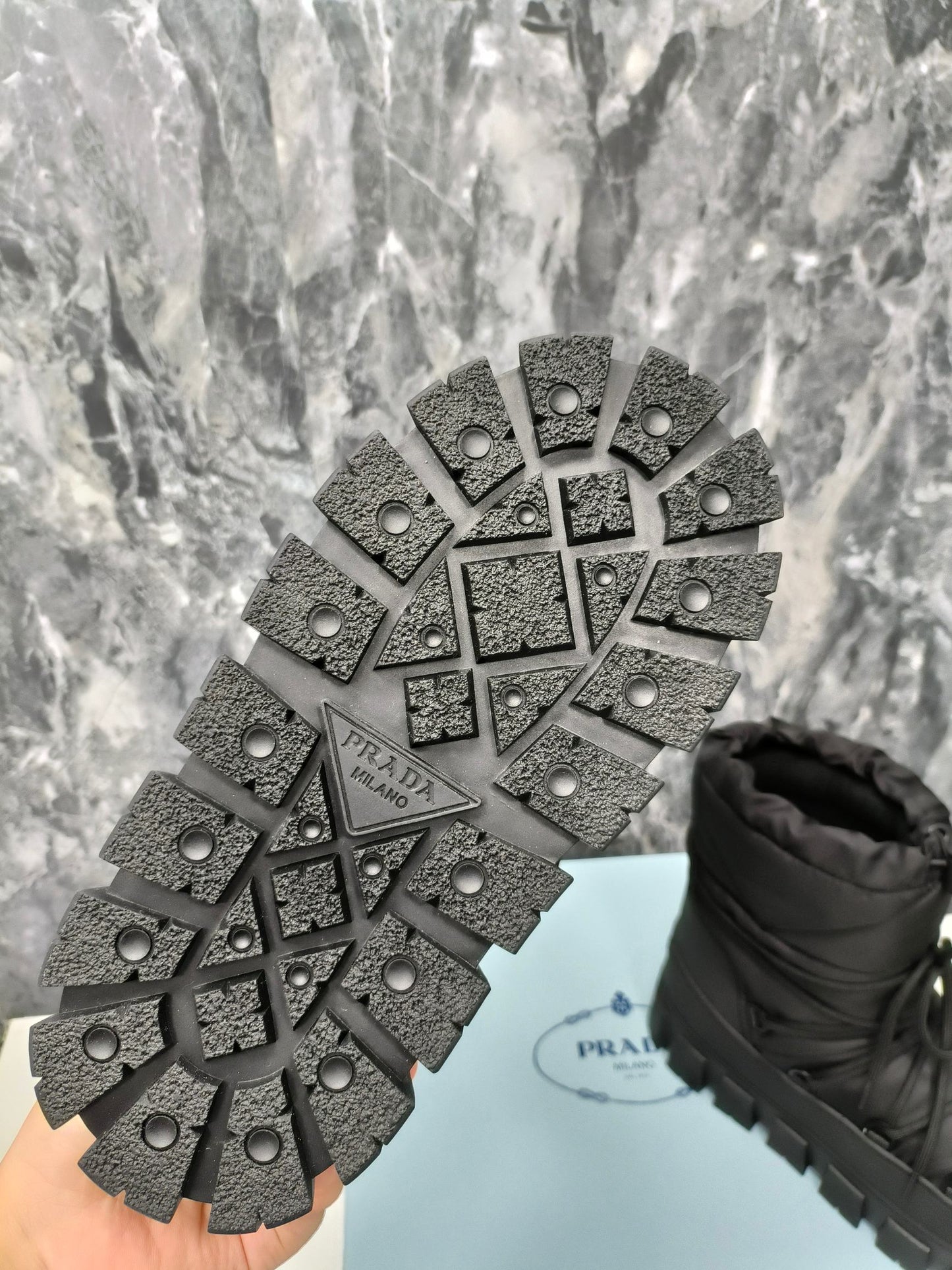 PRA RE-NYLON GABARDINE APRÈS SKI BOOTIES BLACK - 35