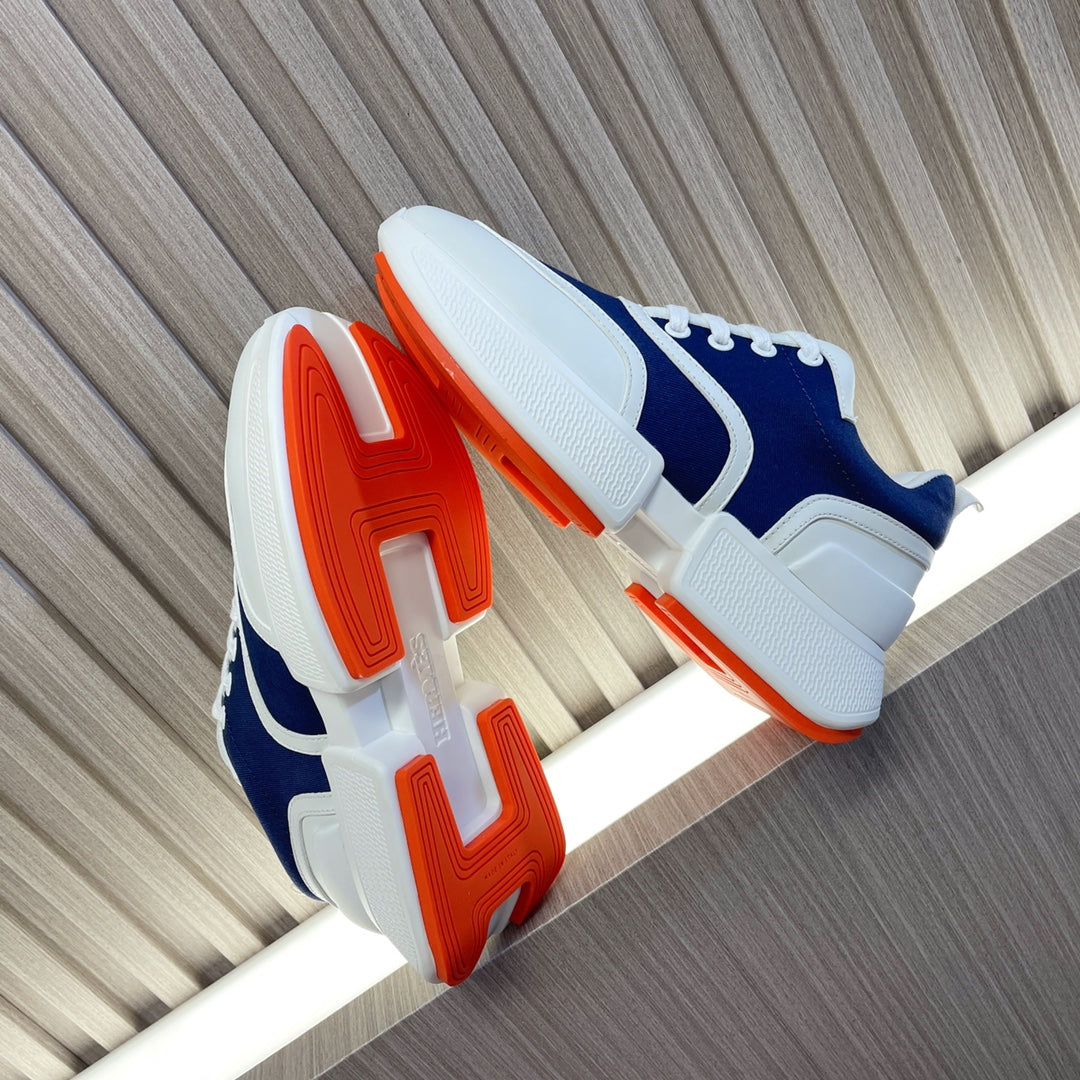 GIGA SNEAKER NAVY MIX WHITE CALFSKIN - 35
