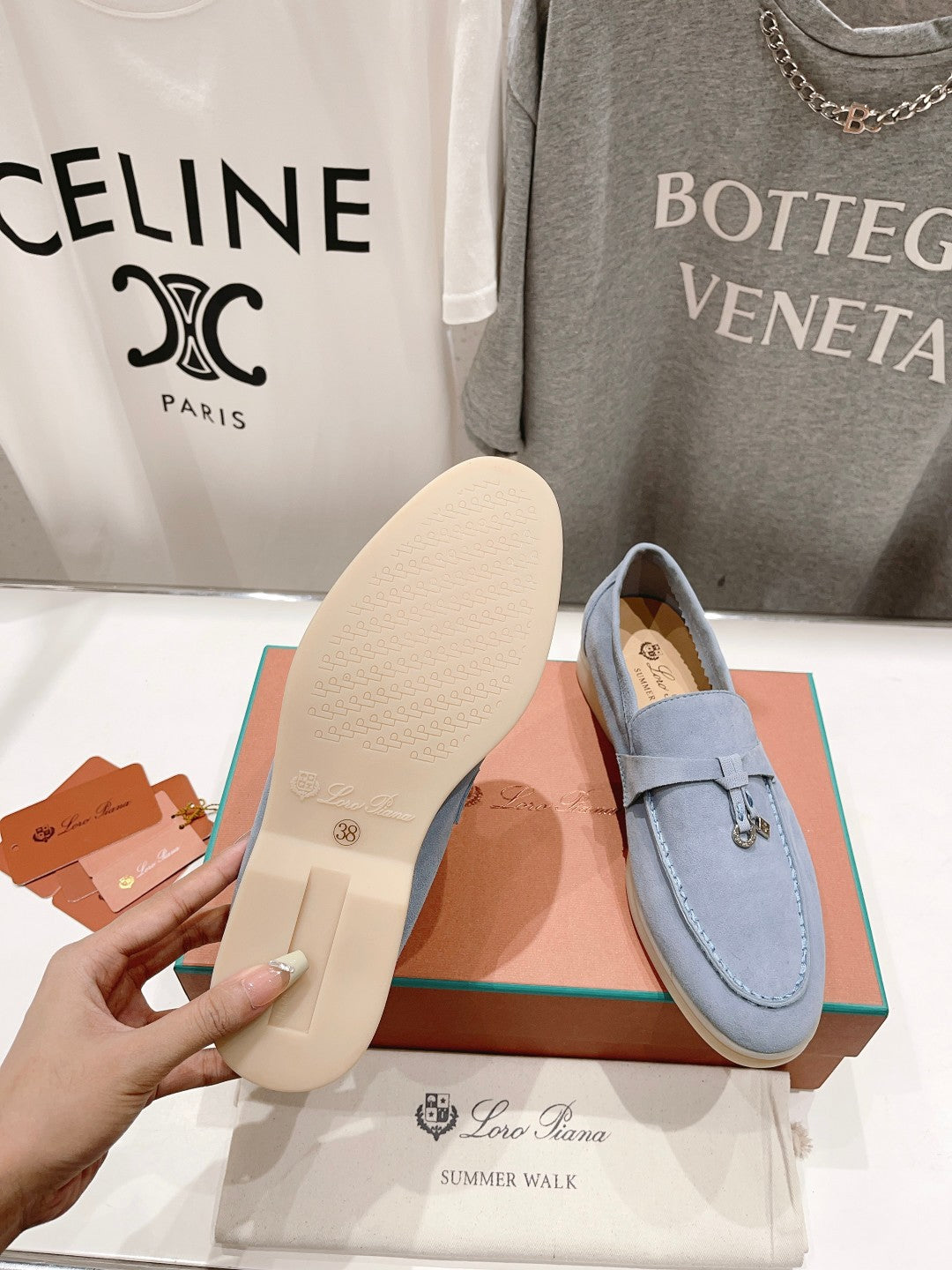 LP SUMMER CHARMS WALK LOAFERS SAPPHIRE SUEDE - 35