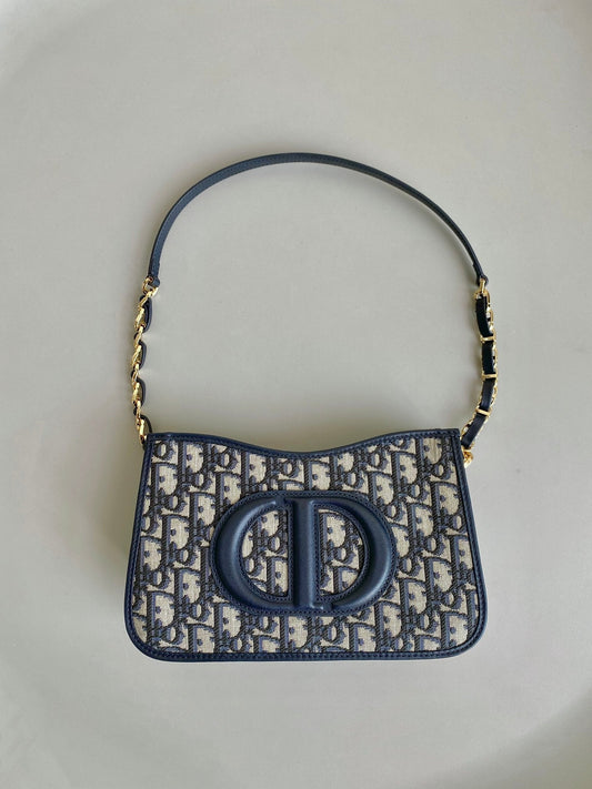 СУМКА MINI HOBO 23 З ЖАККАРДОМ BLUE OBLIQUE
