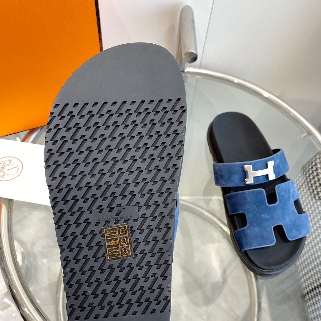 Chypre Sandal Blue Suede - 35