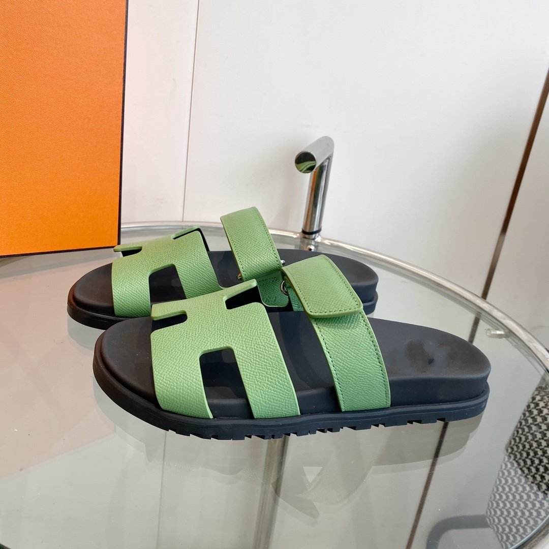 CHYPRE EPSOM Sandal light green Leather - 35