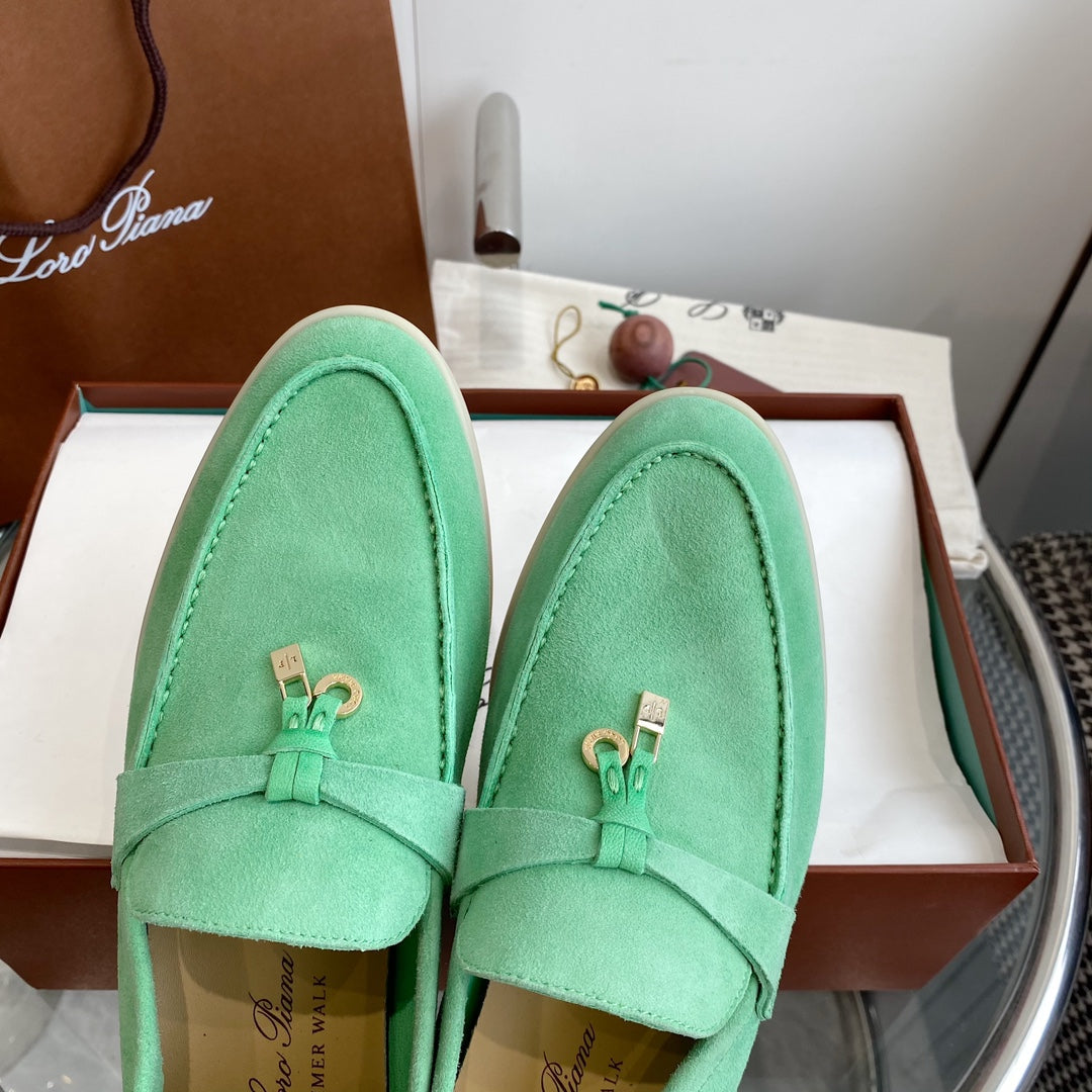 LP SUMMER CHARMS WALK LOAFERS MINT SUEDE - 35