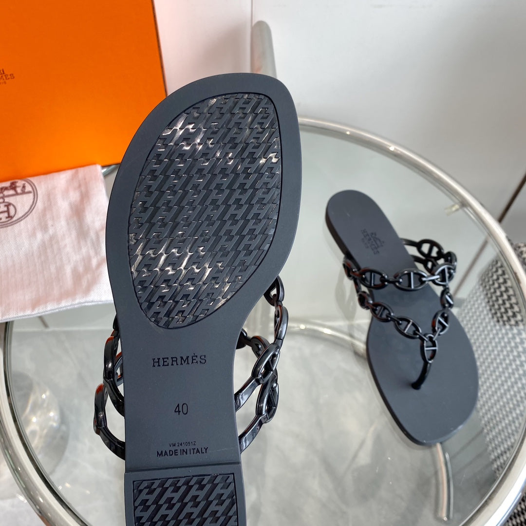 ISLAND SANDAL BLACK PVC WATERPROOF - 35