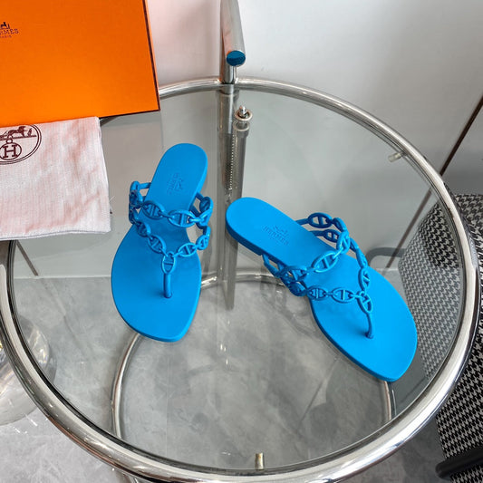 ISLAND SANDAL VIVID SKY BLUE PVC WATERPROOF - 35