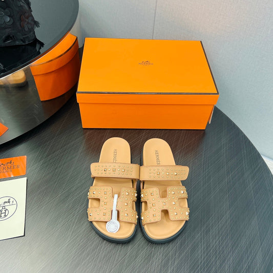 CHYPRE SANDAL СВІТЛО-ПОМАРАНЧЕВА ТЕЛЯЧА ШКІРА SPECIAL - 35