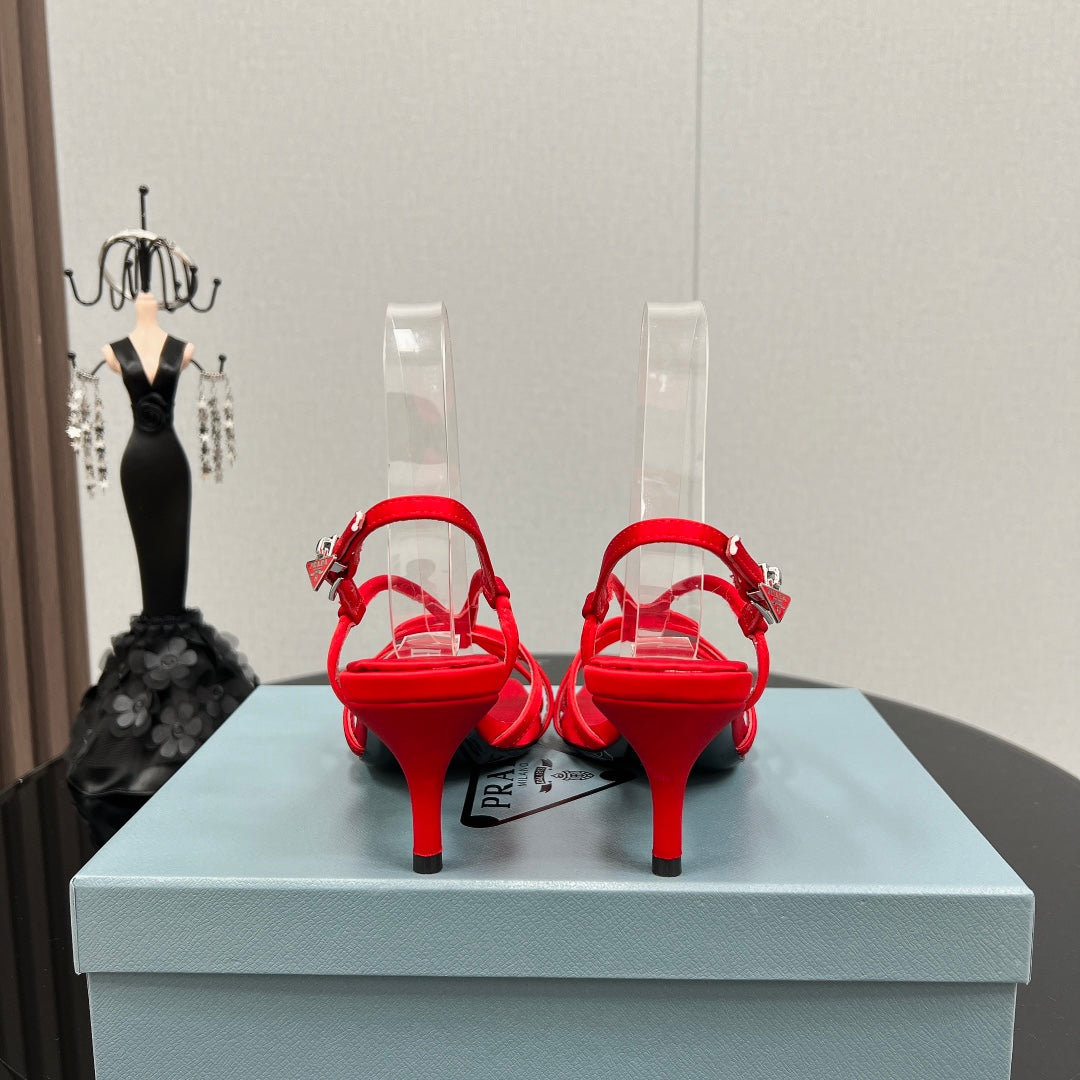 PRA HEELED SANDALS CANDY SATIN - 35