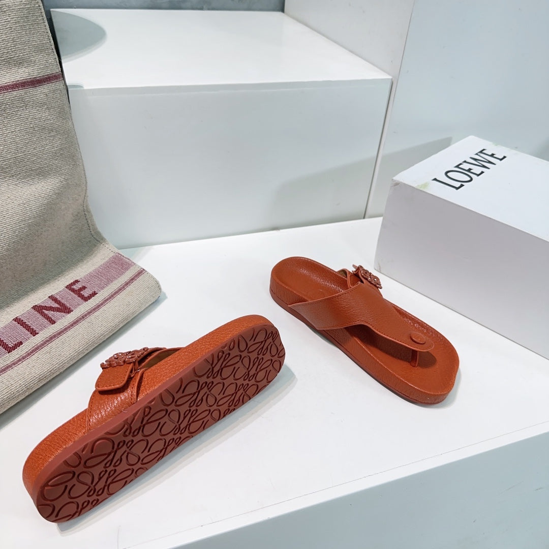 LW THONG SANDALS BRICK CALFSKIN - 35