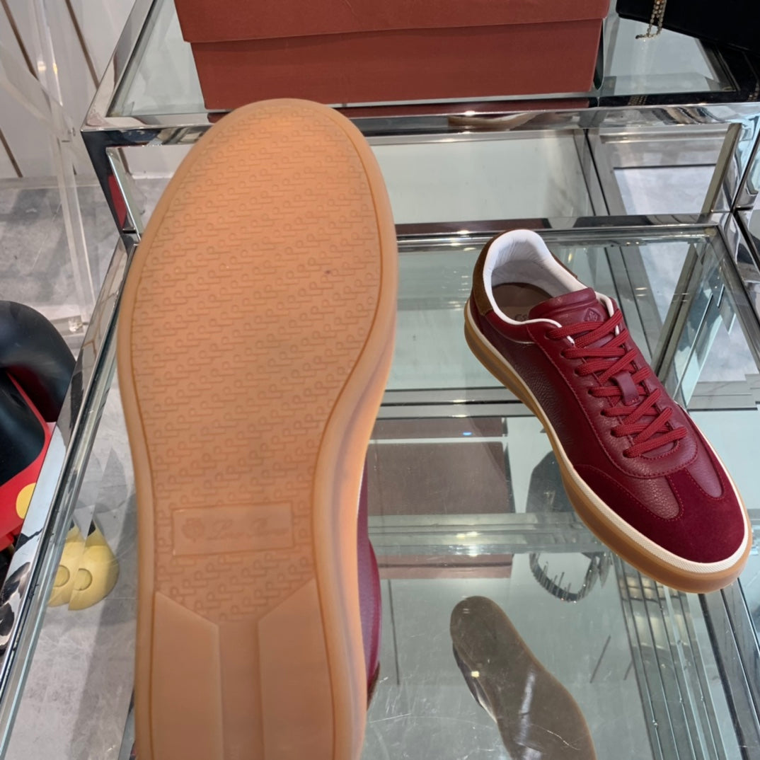 LP TENNIS WALK SNEAKERS CHERRY CALFSKIN - 35