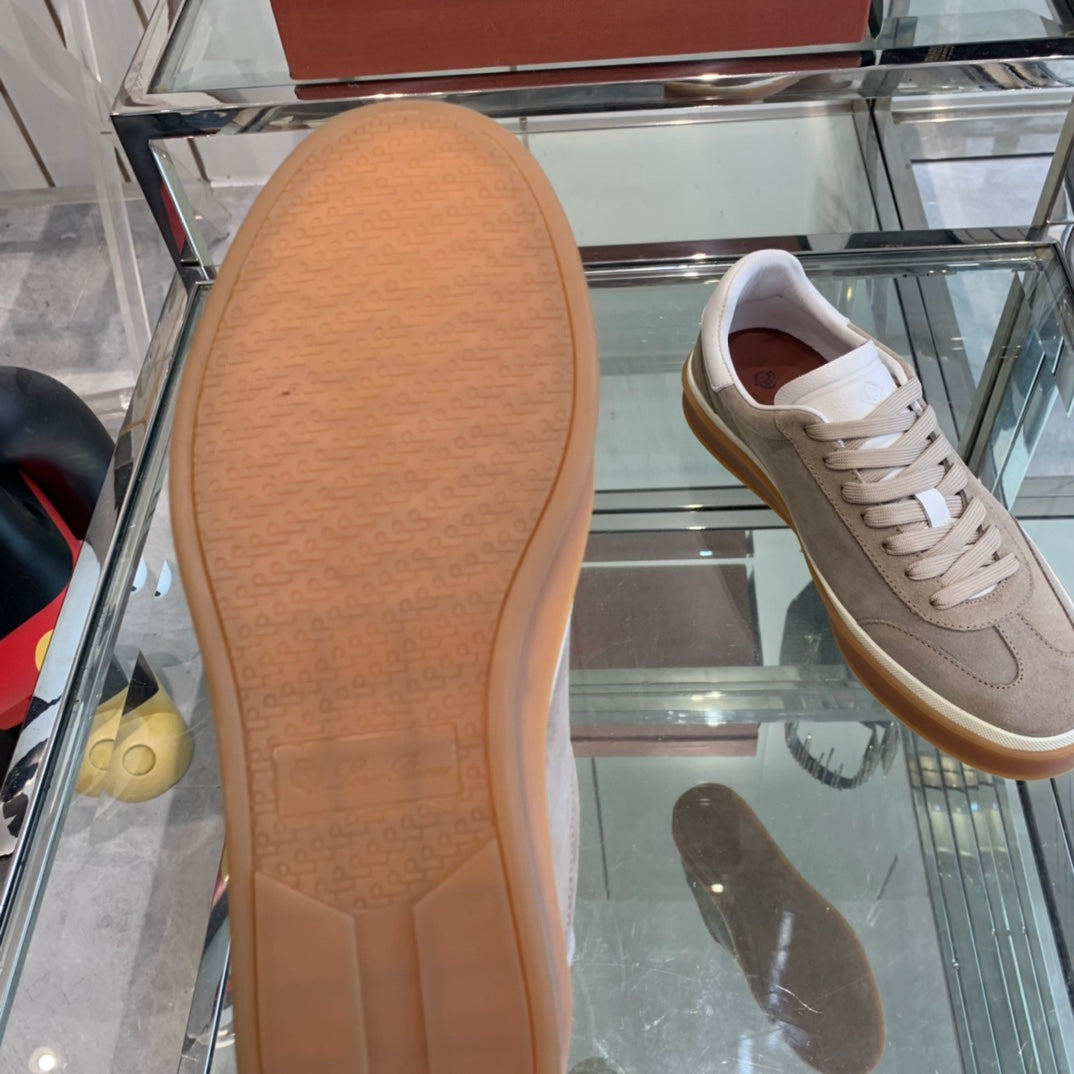 LP TENNIS WALK SNEAKERS LIGHT BROWN SUEDE - 35