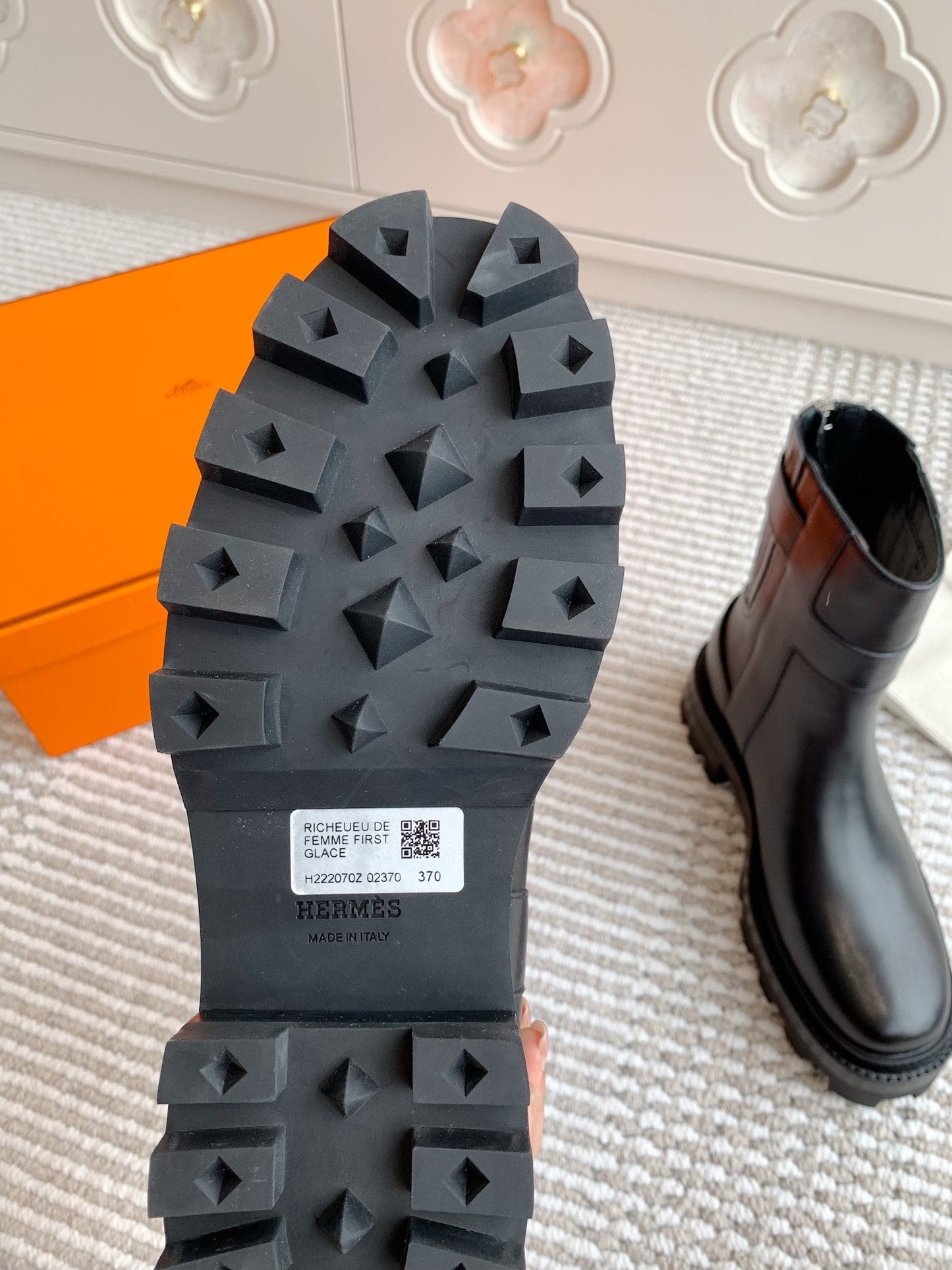 JAIME ANKLE BOOT IN BLACK CALFSKIN - 35