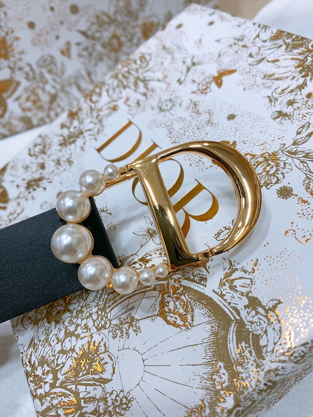 DIOR 25S BELT 30 MM IN BLACK CALFSKIN 586583 - 30