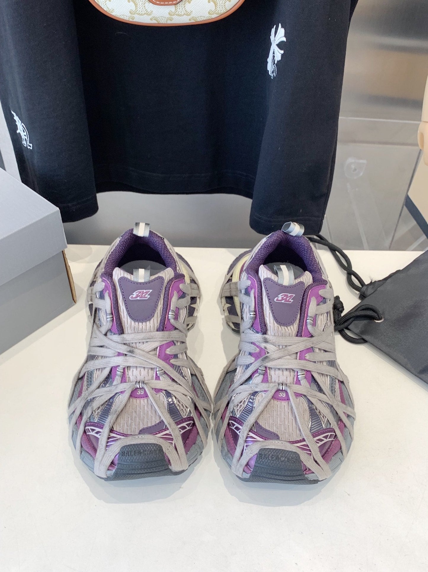 3XL EXTREME LACE SNEAKER PURPLE AND GRAY - 35