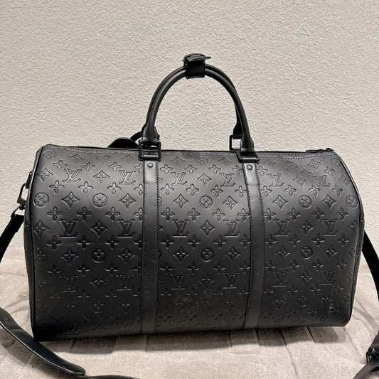 Louis Vuitton Keepall Bandoulière 50 Black 50Cm M44810
