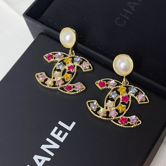 Chanel Colorful Star Earings ABF197 B19940 NAFQF