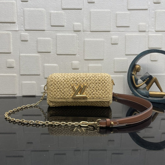 Super Vip 1:1 – Louis Vuitton Bolsa Twist West Bag Natural 24Cm M25030