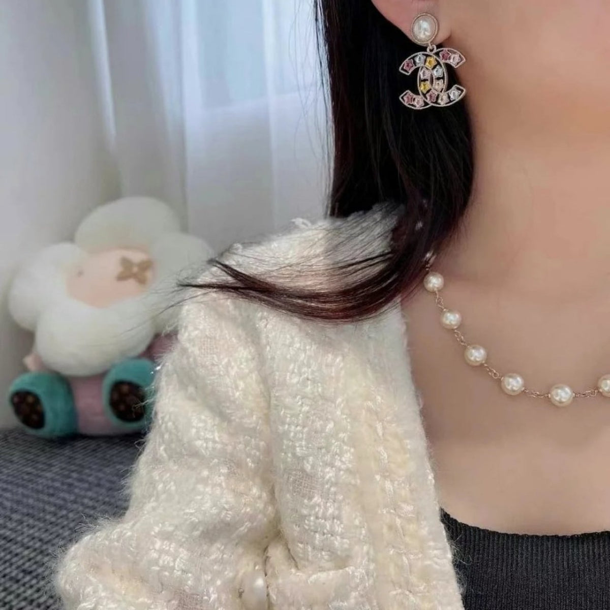 Chanel Colorful Star Earings ABF197 B19940 NAFQF