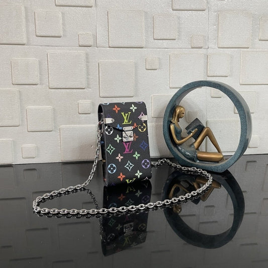 Super Vip 1:1 – Louis Vuitton x Takashi Murakami Phone Pouch Métis Black 17Cm M14098