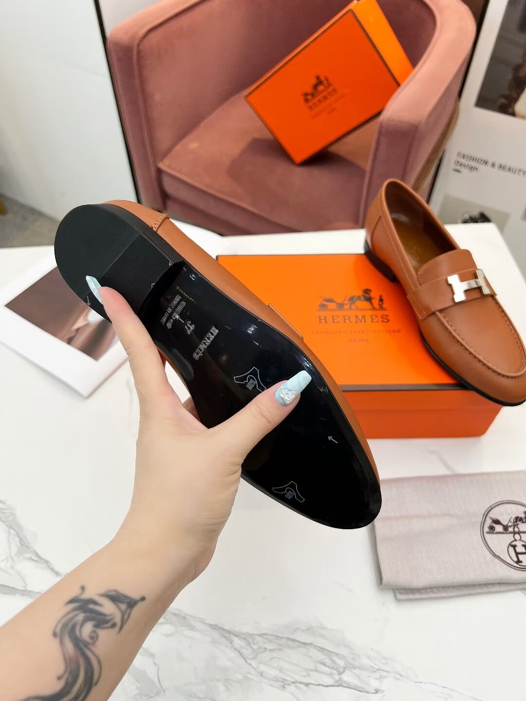 PARIS LOAFER TAWNY CALFSKIN - 35