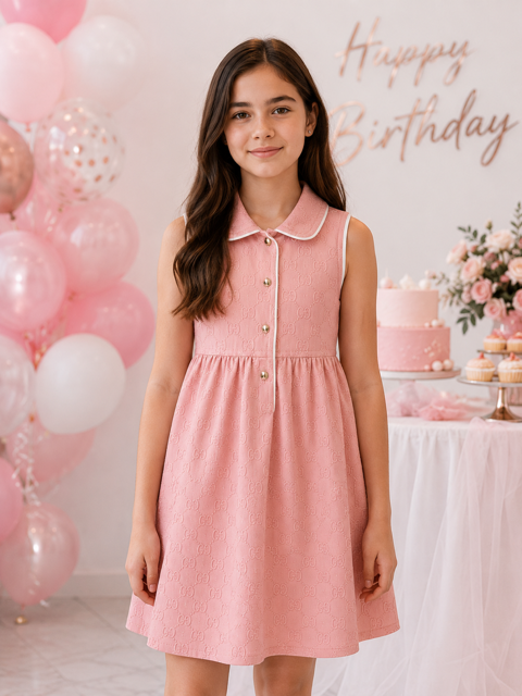 GUCCI GIRL DRESS IN PINK COLOR
