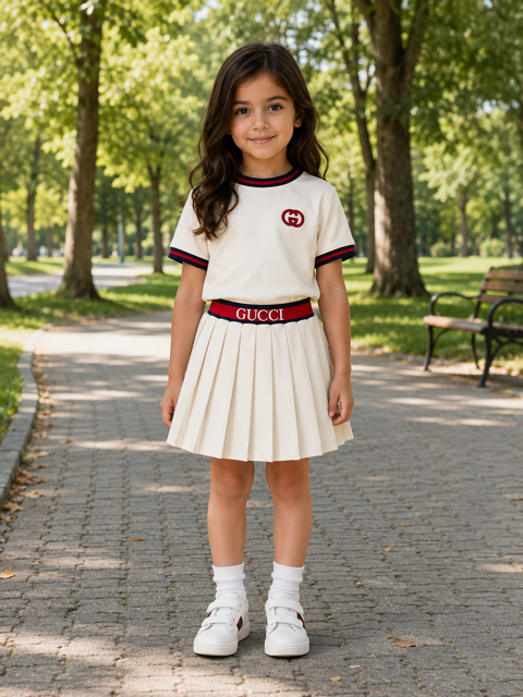 GUCCI SKIRT AND T-SHIRT