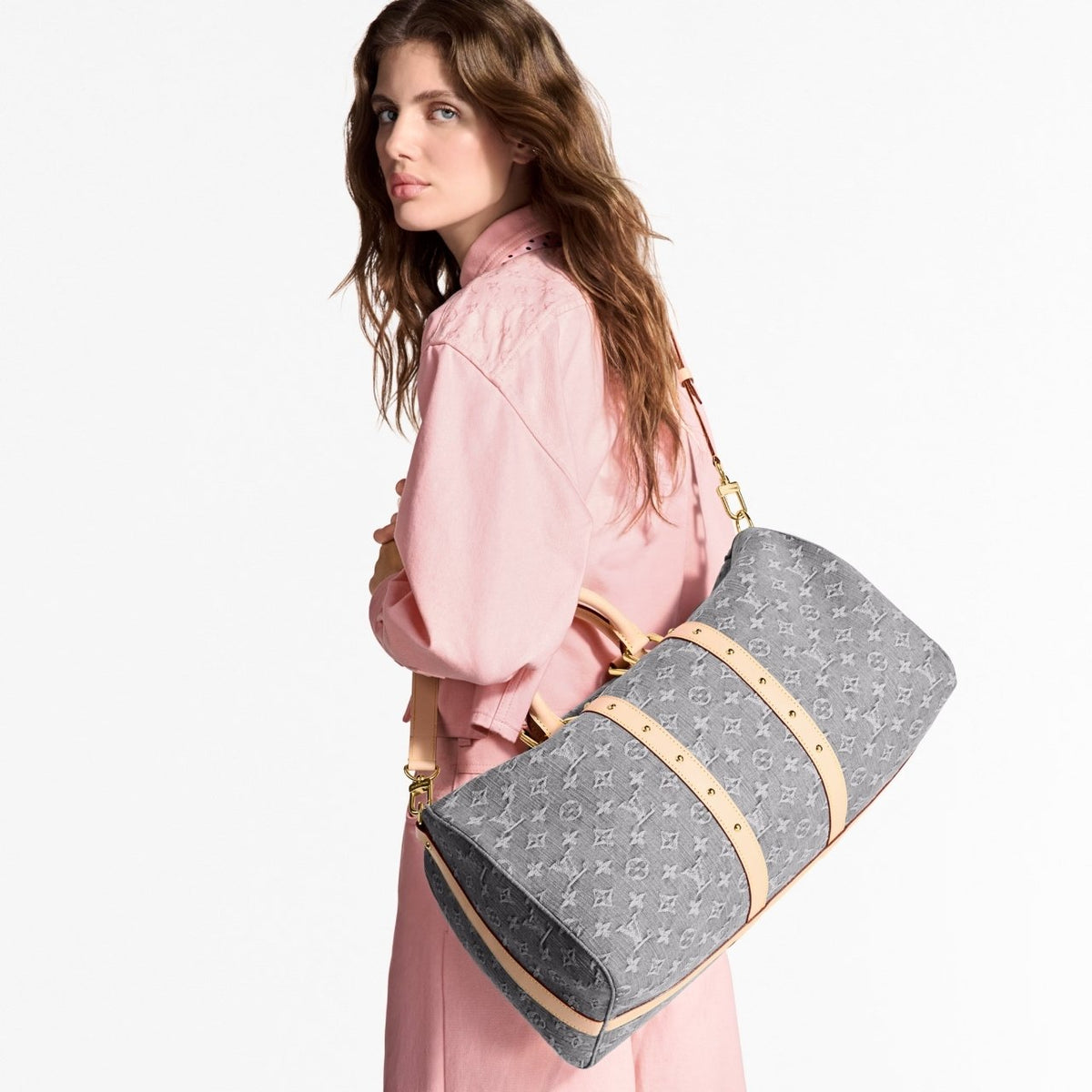 Super Vip 1:1 – Louis Vuitton Keepall Bandoulière 45 Bag Cloudy Gray 45Cm M13748
