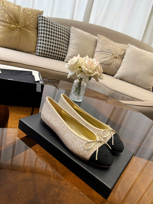 ballet flats yellow tweed - 35