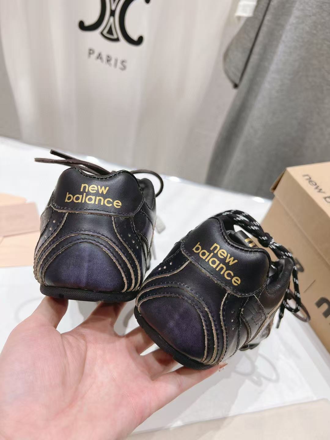NBxMIU SNEAKER 530 IN BLACK CALFSKIN - 35