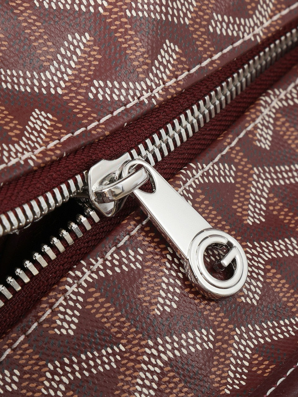 SAINT LOUIS MM 30CM BURGUNDY CANVAS - 25 cm x 14 cm x 30 cm