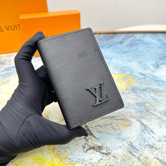 Louis Vuitton Pocket Organizer Wallet Black 11cm M69979