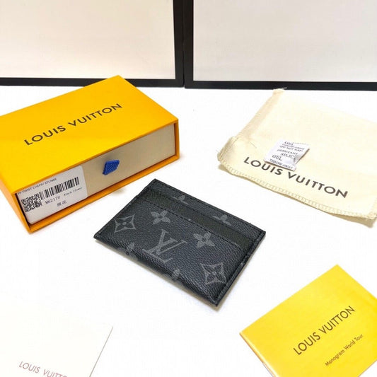 Louis Vuitton Card Holder Monogram Eclipse 9cm M6217
