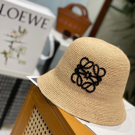 LOEWE RUFFIA BUCKET HAT